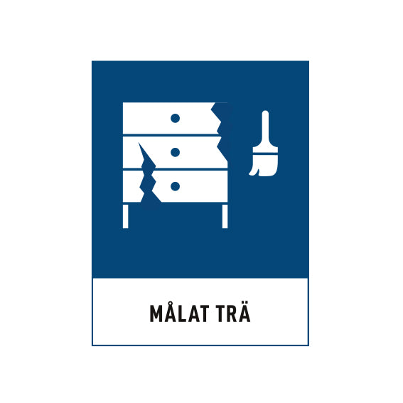 Avfall Sverige Målat trä